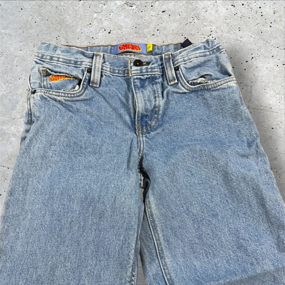 Empyre Baggy Skate Jeans Size 25 Blue Denim Loose Fit Skater Y2K Medium Wash
